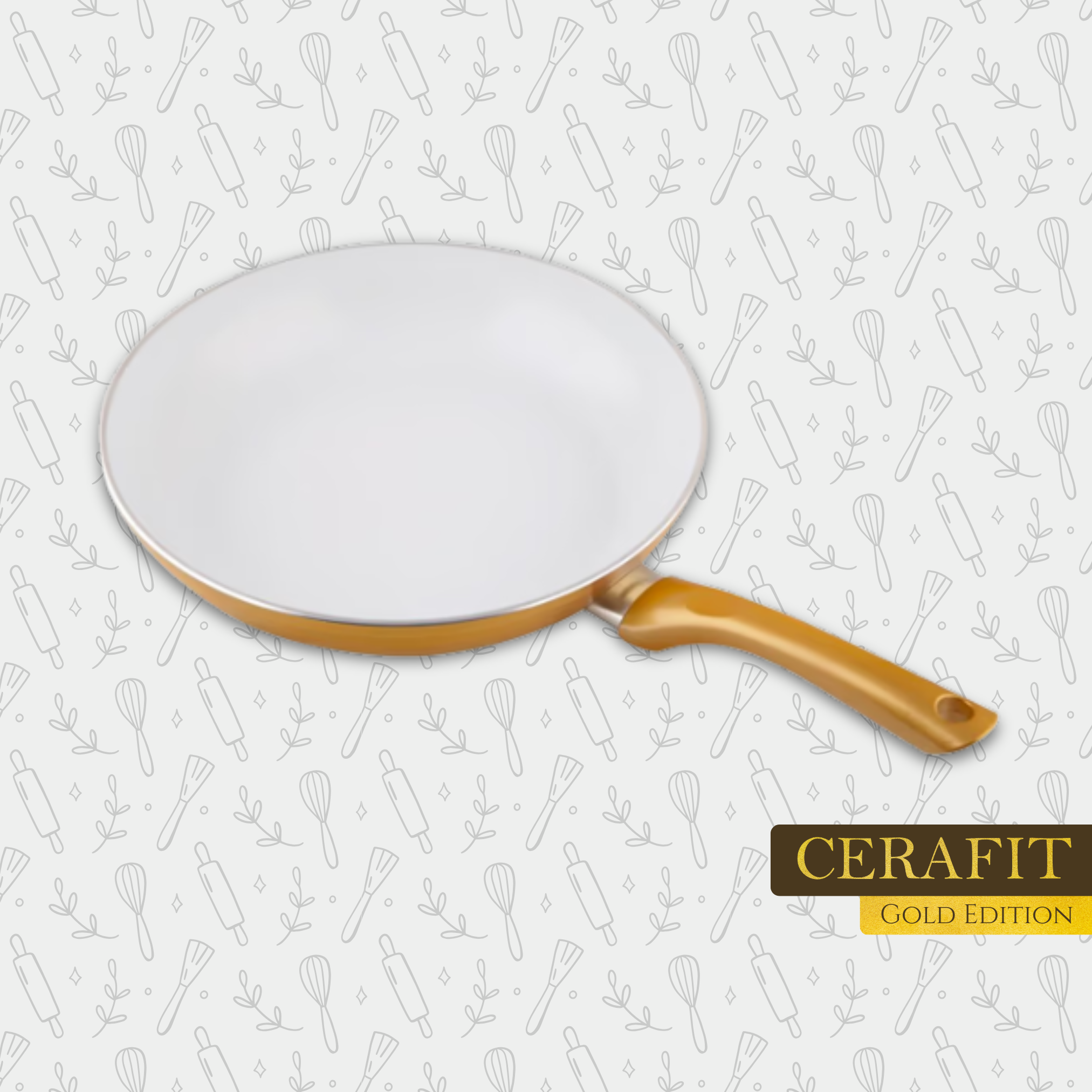 Juego de Sartenes Cerafit Gold