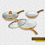 Juego de Sartenes Cerafit Gold
